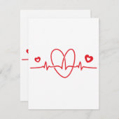 Cartons Réponse Scribbles Heartbeat (Devant / Derrière)