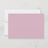 Cartons Réponse Script Blush Pink Wedding Kindly Reply (Dos)