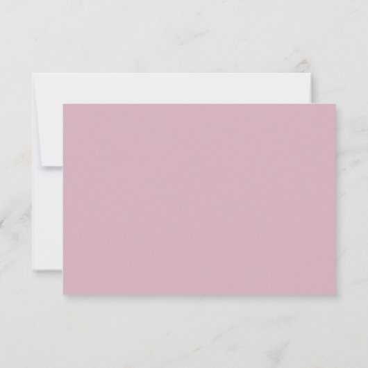 Cartons Réponse Script Blush Pink Wedding Kindly Reply (Dos)