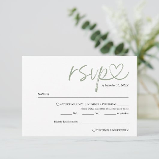 Cartons Réponse Script manuscrit moderne avec Mariage de choix de  (Debout devant)