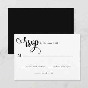 Cartons Réponse Script romantique Mariage de calligraphie