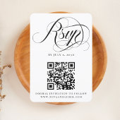 Cartons Réponse Script simple élégant Code QR moderne