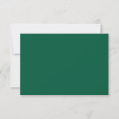 Cartons Réponse Script vert simple | Hunter Flouring Event Entree (Dos)