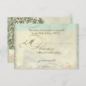 Cartons Réponse Sea Turtle Modern Coastal Ocean Beach Swirls (Devant / Derrière)