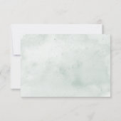 Cartons Réponse Seashell Watercolor Minimalist Beach Wedding (Dos)