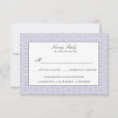 Cartons Réponse Seigaiha | Vague japonaise lilas poussiéreux optio (Devant)