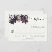 Cartons Réponse Semences Ferme rurale Bois Fruit Vignoble Mariage (Devant / Derrière)