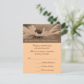 Cartons Réponse Sepia Black Eyed Susan Flower Mariage (Debout devant)