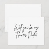 Cartons Réponse Seras-tu mon flower dude proposition  (Devant / Derrière)