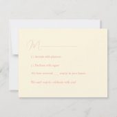 Cartons Réponse Sérénade de jardin (Dos)