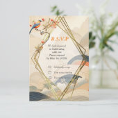 Cartons Réponse Serene Tranquility Ikebana Thème japonais (Debout devant)