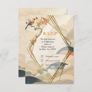 Cartons Réponse Serene Tranquility Ikebana Thème japonais
