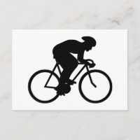 Silhouette cycliste.
