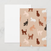 Cartons Réponse Silhouette de chat (Devant / Derrière)