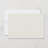 Cartons Réponse Simple Bordure Léger Beige Meilleur choix Mariage (Dos)