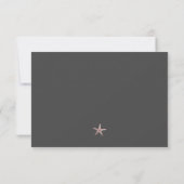 Cartons Réponse Simple Elegant Rose Gold Foil Starfish option de m (Dos)