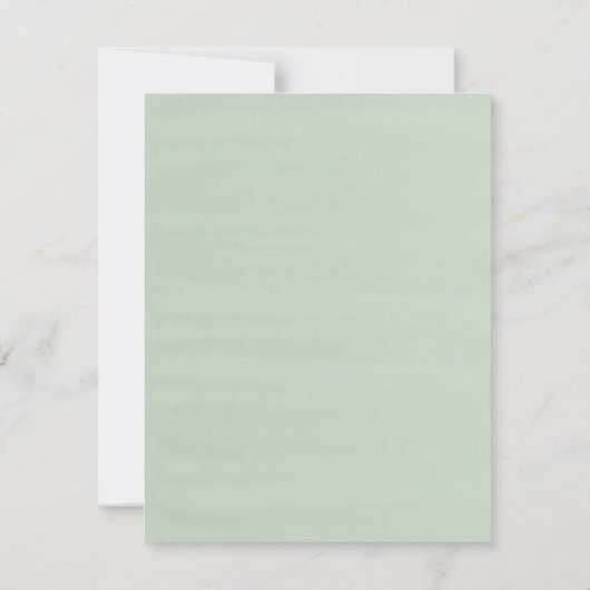 Cartons Réponse Simple Eucalyptus Mariage Détails du client Info C (Dos)