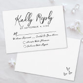 Cartons Réponse Simple main tiré Quirky Whimsical Mariage