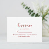Cartons Réponse Simple Mariage Moderne (Debout devant)