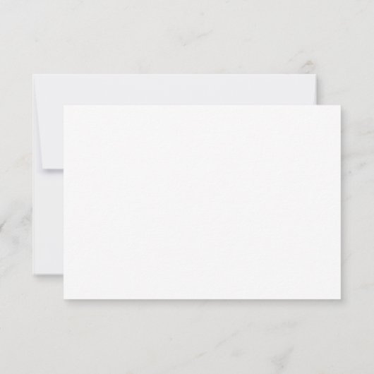 Cartons Réponse Simple Mariage noir et blanc minimal (Dos)