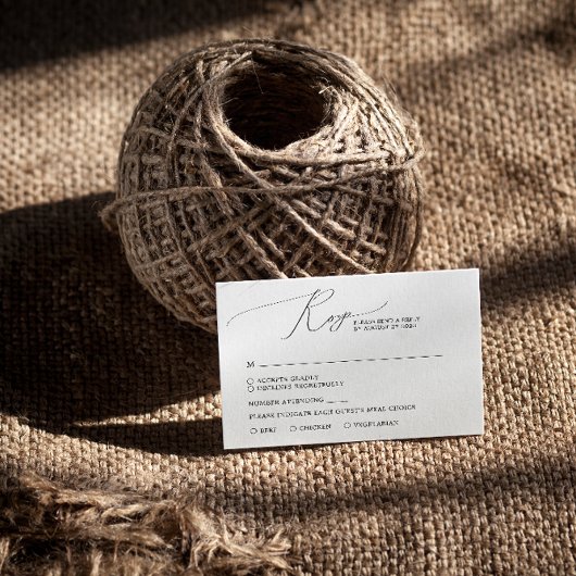 Cartons Réponse Simple Minimal Noir et Blanc