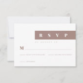 Cartons Réponse Simple minimaliste Brown élégant (Devant)