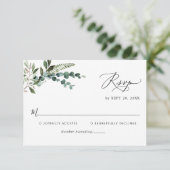 Cartons Réponse Simple moderne Eucalyptus Mariage de verdure (Debout devant)