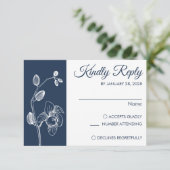 Cartons Réponse Simple moderne floral élégant orchidées minimalist (Debout devant)