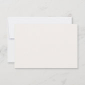 Cartons Réponse Simple Or Boho Floral Mariage (Dos)