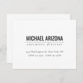 Cartons Réponse Simple Plain minimaliste moderne (Devant / Derrière)