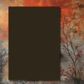 Cartons Réponse Simple Red Poppies Boho Fleurs sauvages Sunset Mar