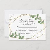 Cartons Réponse Simple Sage Rustique Vert Eucalyptus Verdure (Devant)