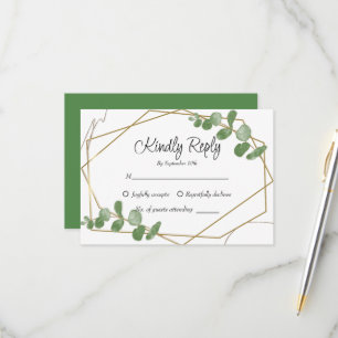 Cartons Réponse Simple Sage Rustique Vert Eucalyptus Verdure