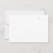 Cartons Réponse Simple Script Serif Aligné à Gauche Mariage (Dos)