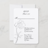 Cartons Réponse Simple tige de jasmin noir et blanc (Devant)