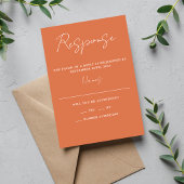 Cartons Réponse Simplicité réelle 3 Script Mariage corail minimal