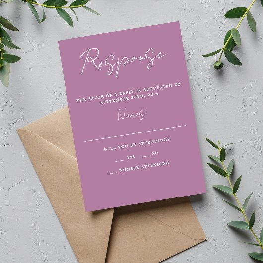 Cartons Réponse Simplicité réelle 3 Script Mariage de lavande mini