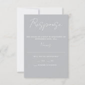 Cartons Réponse Simplicité réelle 3 Script Mariage de style minima (Devant)