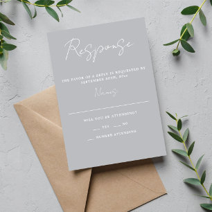Cartons Réponse Simplicité réelle 3 Script Mariage de style minima