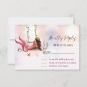 Cartons Réponse Sirène Sous La Fête D'Anniversaire De La Mer (Devant)