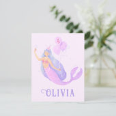 Cartons Réponse Sirène sous la mer Anniversaire Fête de l'âge de l (Debout devant)