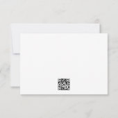 Cartons Réponse Site de Mariage de calligraphie de Cravate noire Q (Dos)