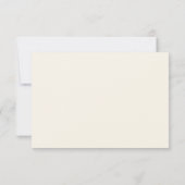 Cartons Réponse Site Web de Code QR de Mariage Simple Crème (Dos)