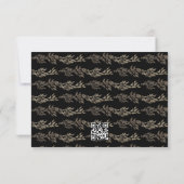 Cartons Réponse SITE WEB DU CODE QR-Wreath Botanique en ébène noir (Dos)