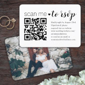 Cartons Réponse Site Web mariage QR Code Boîtier photo moderne