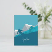 Cartons Réponse Ski alpin personnalisé (Debout devant)