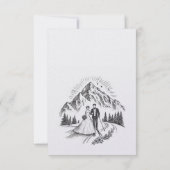 Cartons Réponse Ski Couple Choix de nourriture et demande de chans (Dos)