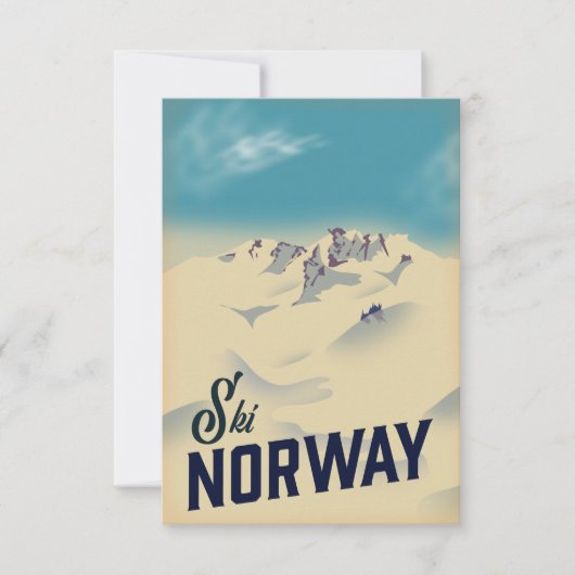Cartons Réponse Ski Norvège (Devant)