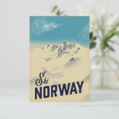 Cartons Réponse Ski Norvège (Debout devant)