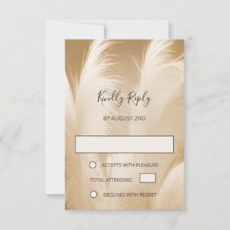 Cartons Réponse Soft Pampas Grass Photo Boho